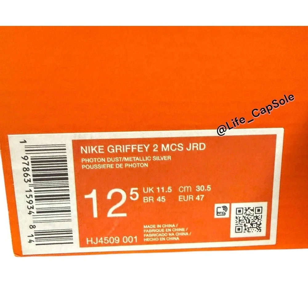 Size 12.5 Nike Griffey 2 MCS 'Jackie Robinson Day' HJ4509-001 Baseball Cleats